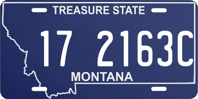 MT license plate 172163C