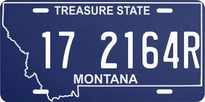MT license plate 172164R