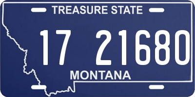 MT license plate 172168O