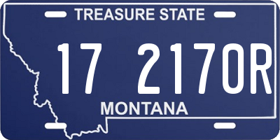 MT license plate 172170R