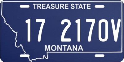 MT license plate 172170V