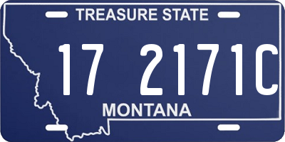 MT license plate 172171C