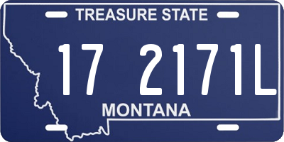 MT license plate 172171L