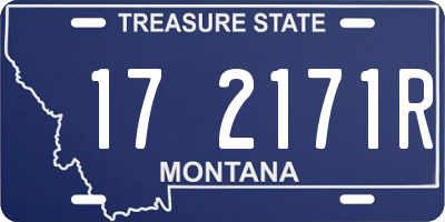 MT license plate 172171R