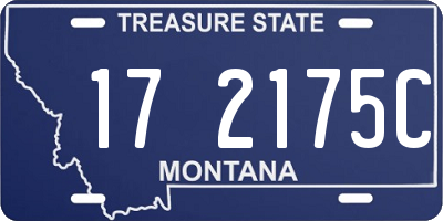 MT license plate 172175C