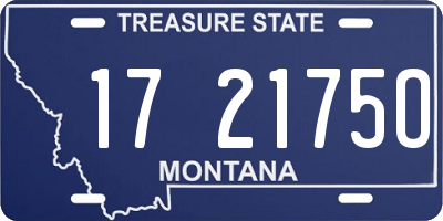 MT license plate 172175O