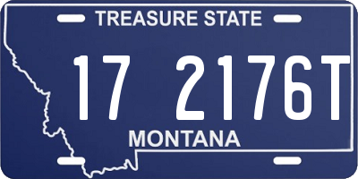 MT license plate 172176T