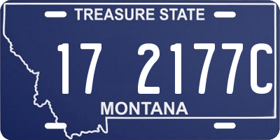 MT license plate 172177C