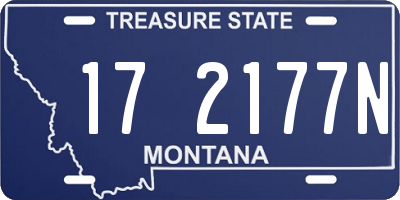 MT license plate 172177N