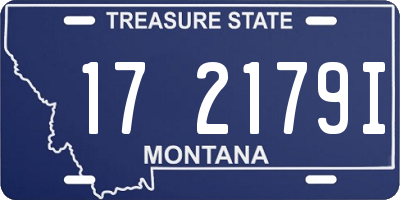 MT license plate 172179I