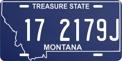MT license plate 172179J