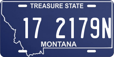 MT license plate 172179N