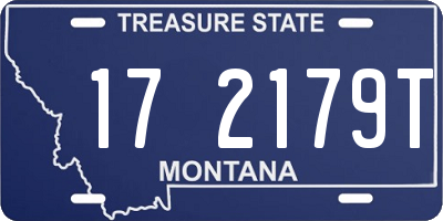 MT license plate 172179T