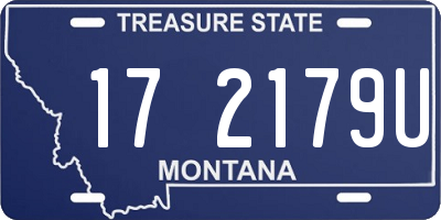 MT license plate 172179U
