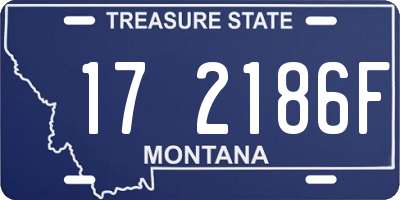 MT license plate 172186F