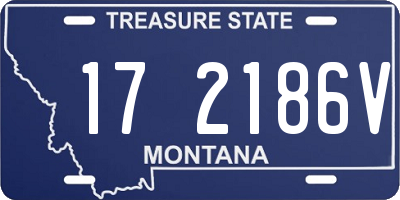 MT license plate 172186V