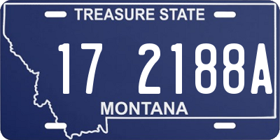 MT license plate 172188A