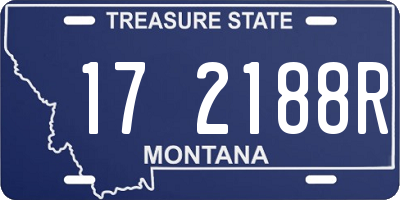 MT license plate 172188R