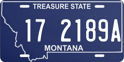 MT license plate 172189A