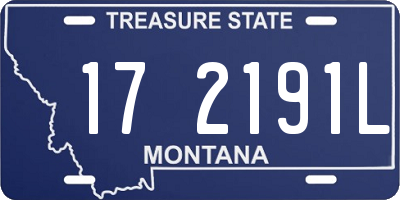 MT license plate 172191L