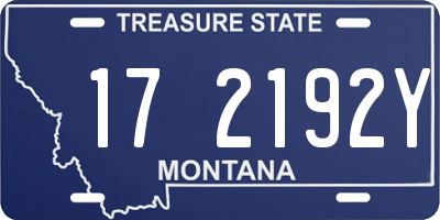 MT license plate 172192Y