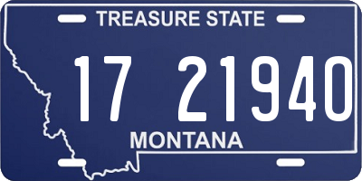 MT license plate 172194O