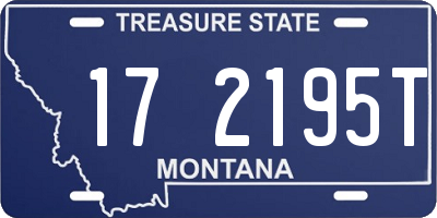 MT license plate 172195T