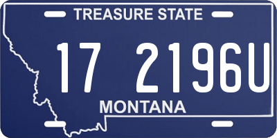 MT license plate 172196U