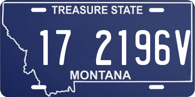 MT license plate 172196V