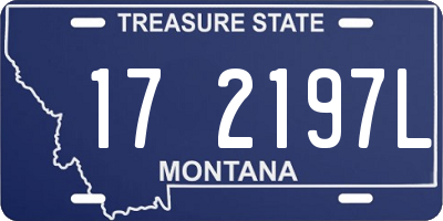 MT license plate 172197L