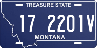 MT license plate 172201V