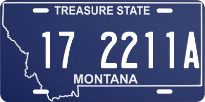 MT license plate 172211A