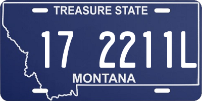 MT license plate 172211L