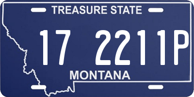 MT license plate 172211P