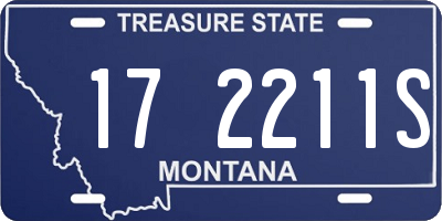 MT license plate 172211S