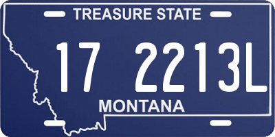 MT license plate 172213L