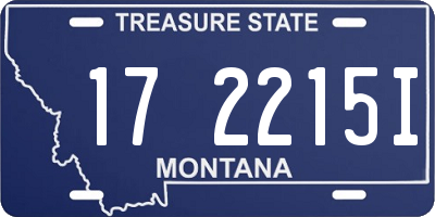 MT license plate 172215I