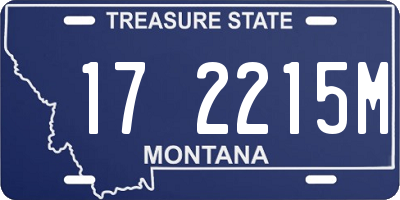 MT license plate 172215M