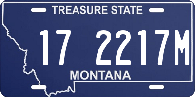 MT license plate 172217M