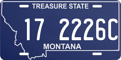 MT license plate 172226C