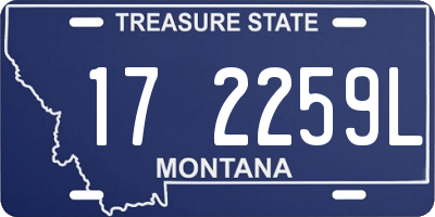 MT license plate 172259L