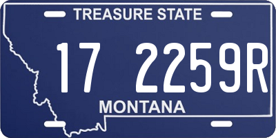 MT license plate 172259R