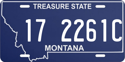 MT license plate 172261C