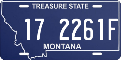 MT license plate 172261F