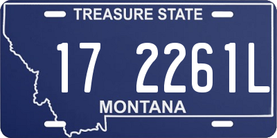 MT license plate 172261L