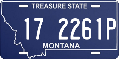 MT license plate 172261P
