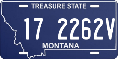 MT license plate 172262V