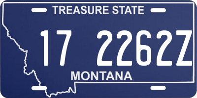 MT license plate 172262Z