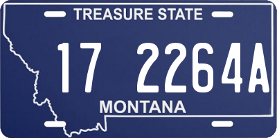 MT license plate 172264A