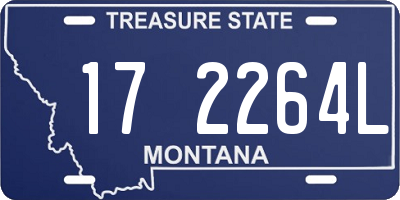 MT license plate 172264L